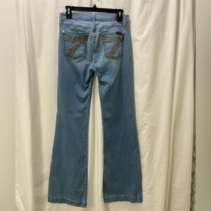 7 For All Mankind Light Blue Boot Cut Jeans